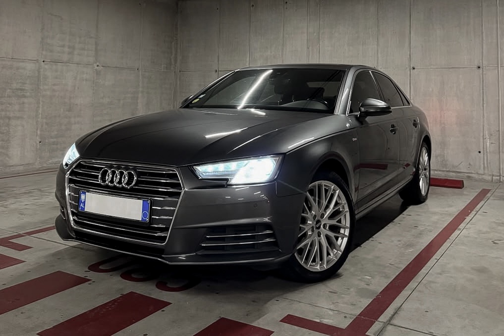 Front-left view of Audi A4 rental car