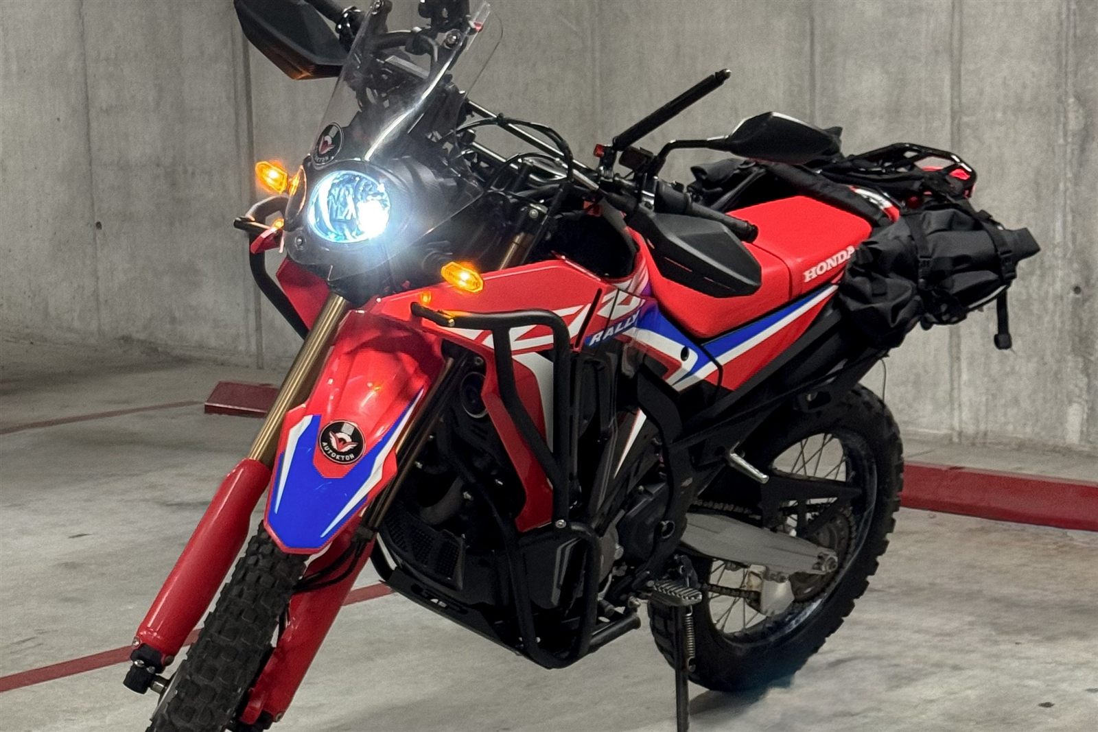 Honda CRF300L Rally 2025 motorcycle rental in Tirana, Albania