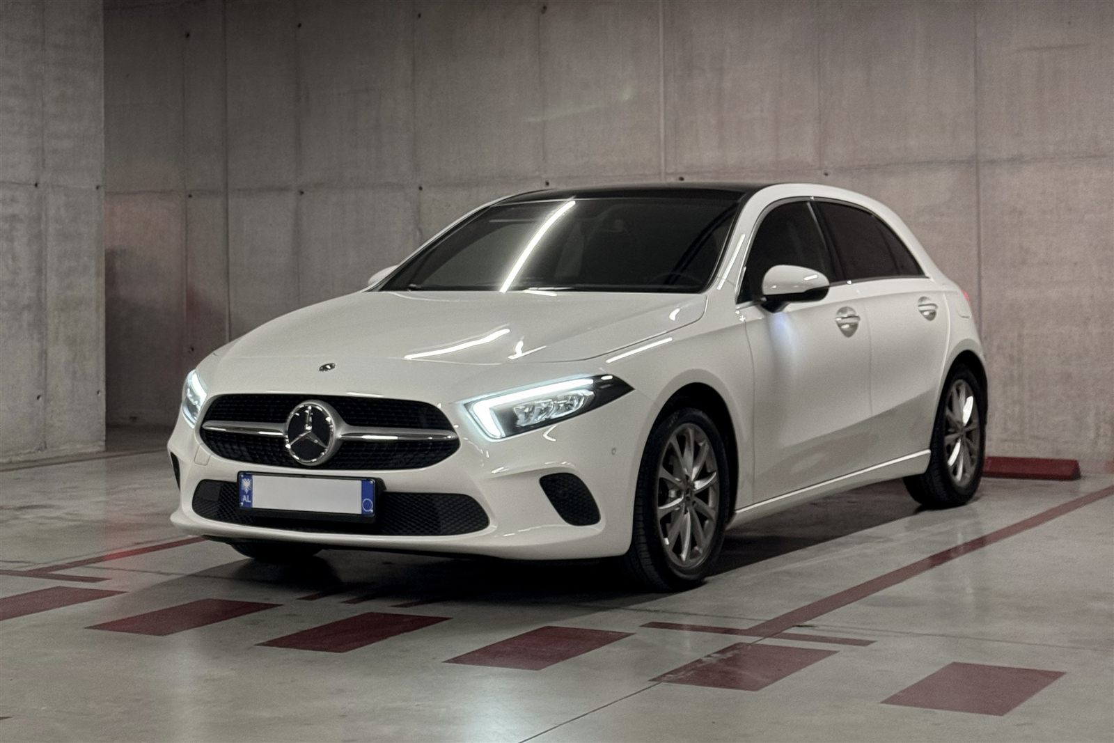 Right side view of Mercedes-Benz A-Class 220 4MATIC rental car