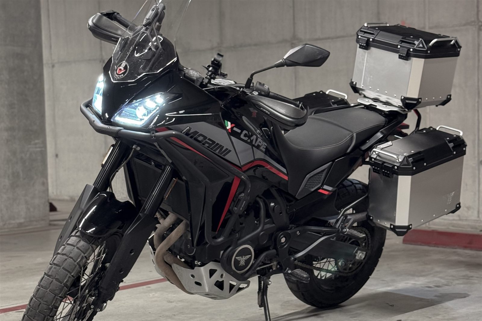 Moto Morini X-Cape 650 2024 motorcycle rental in Tirana, Albania